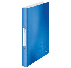 Leitz WOW A4 Ring Binder 2 Rings Mech- Ø 25mm PP Blue