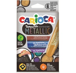 Carioca Temperello Paint Felt Set 6 Metallic Colors