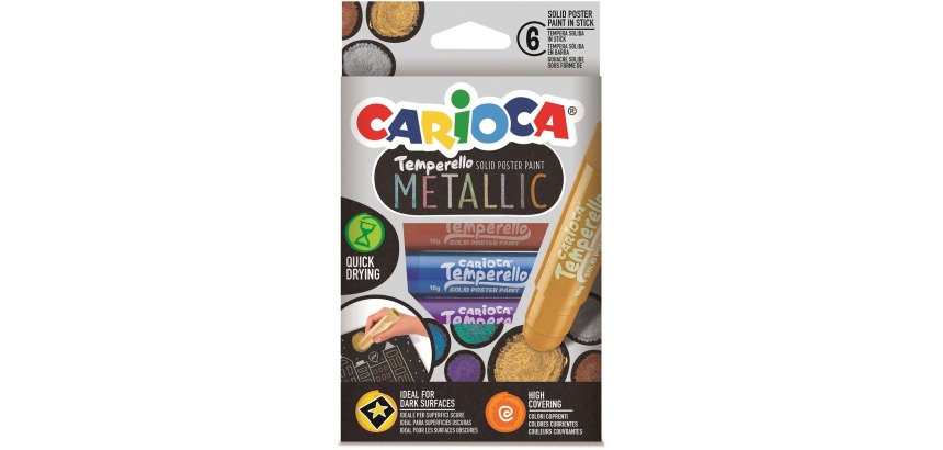 Carioca Temperello Malstift Set 6 Metallicfarben