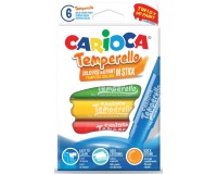 Carioca plakkaatverfstick Temperello, kartonnen etui van 6 stuks