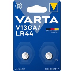 Pile bouton Varta V13GA lithium alcaline blister 2 pièces