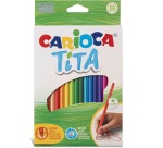 Carioca crayon de couleur Tita, 36 pièces en étui cartonné