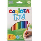 Carioca crayon de couleur Tita, 36 pièces en étui cartonné