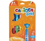 Carioca viltstift Baby Teddy, doos van 12 stuks in geassorteerde kleuren