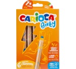 Carioca Baby 3-in-1 Buntstifte, sortierte Farben, 6 Stück im Kartonetui