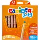 Carioca crayon de couleur Baby 3-en-1, couleurs assorties, 10 pièces en étui cartonné