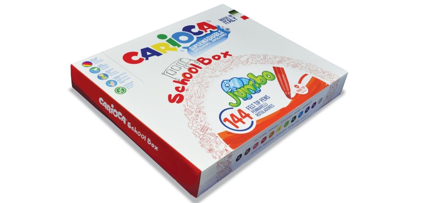 Carioca Jumbo Coloring Markers, box of 144 markers (classpack)