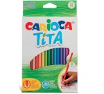Carioca crayon de couleur Tita, 18 pièces en étui cartonné