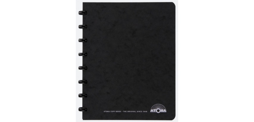 Atoma Meetingbook, Format A5, schwarz, 5 mm kariert