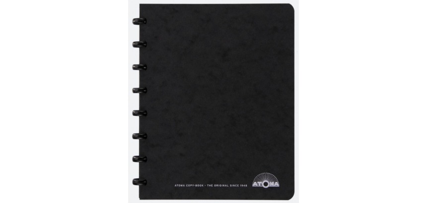 Atoma meetingbook, ft A5, noir, quadrillé 5 mm