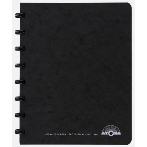 Atoma meetingbook, ft A5, zwart, geruit 5mm