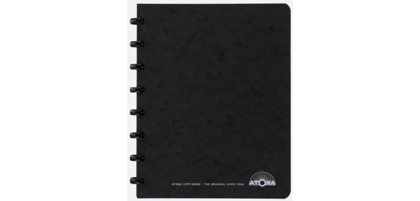 Atoma meetingbook, A5 size, black, ruled