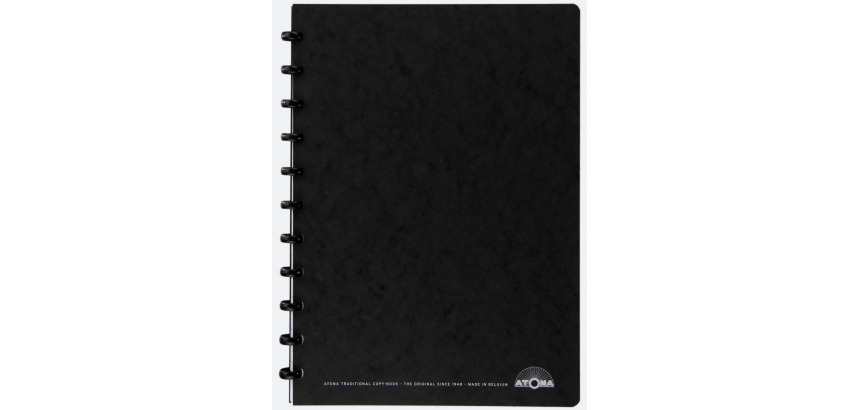 Atoma meeting book, A4 size, black, lined