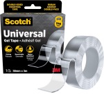 Scotch Universal montage geltape, ft 30 mm x 3 m, transparant