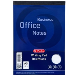 Herlitz bloc-notes, ft A5, 70 g/m², 100 feuilles, ligné