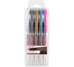 Edding Gel-Tintenroller 2185, Etui mit 5 Stück in verschiedenen Farben