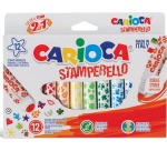 Feutre Carioca Tampon 2-en-1 assorti set 12 pièces