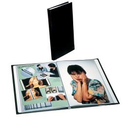Rillstab Presentation Album A4 1 spine 20 pockets black
