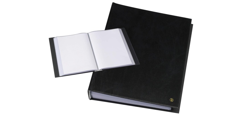 Album de présentation Rillstab A4 10 can 100 pochettes noir