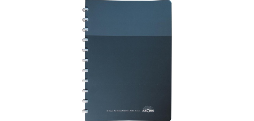 Atoma Mein kreatives Atoma Notizbuch, Format A4, 2 Hüllen, 144 Seiten, kariert, verschiedene Farben