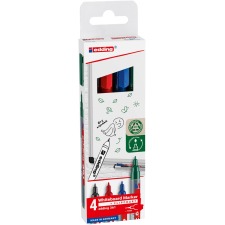 Edding whiteboard marker E-361, geassorteerde kleuren, blister van 4 stuks