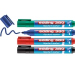 Viltstift edding 380 flipover rond 1.5-3mm assorti set à 4 stuks