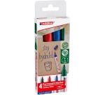 Edding Permanentmarker 3000, verschiedene Farben, Blisterpackung mit 4 Stück
