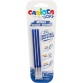 Carioca Oops navulling, medium, blauw, blister van 3 stuks