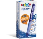 Carioca roller gel Oops, medium, effaçable, boîte de 12 pièces, bleu