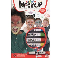 Feutre Carioca Make-up fête set 6 couleurs