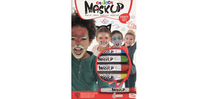 Feutre Carioca Make-up fête set 6 couleurs