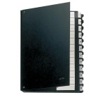 Termijnmap Leitz 1-12 270x18x345mm hardboard zwart