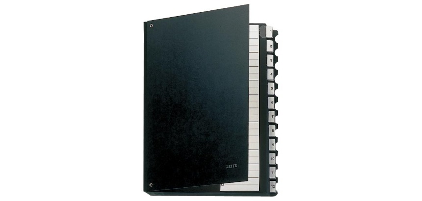 Leitz 5825 Sortiermappe 1-12 schwarz