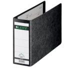 Classeur Leitz 1076 180° sans fente A5 paysage 77mm carton noir marbré