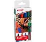 Edding marqueur permanent E-330, couleurs assorties, blister de 4 pièces