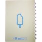 Atoma Sorbet cahier, ft A5, 144 pages, commercieel quadrillé, groen