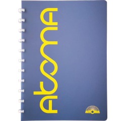 Atoma Sorbet cahier, ft A4, 144 pages, quadrillé 5 mm, blauw