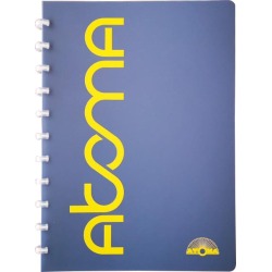 Atoma Sorbet schrift, ft A4, 144 bladzijden, geruit 5 mm, blauw