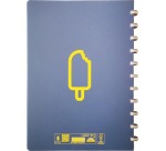 Atoma Sorbet cahier, ft A4, 144 pages, quadrillé 5 mm, blauw