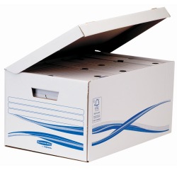 Bankers Box basic, flip top maxi inclusif 6 transfer boîte à archives, ft A4, dos de 8 cm