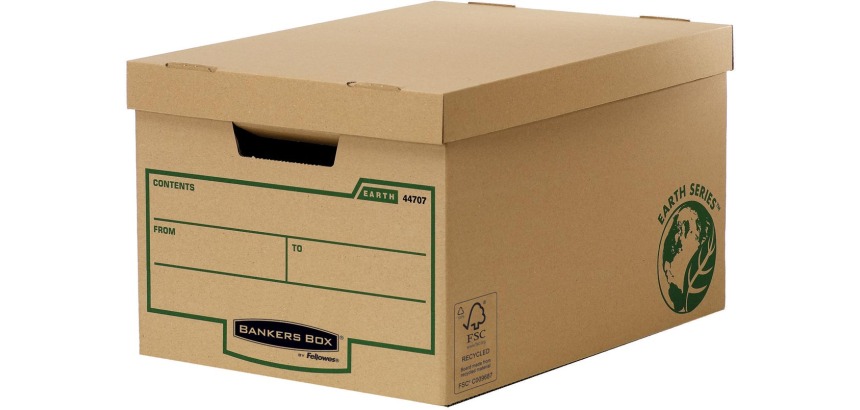 Bankers Box Earth Series, boîte rangement, large, dos de 32,5 cm