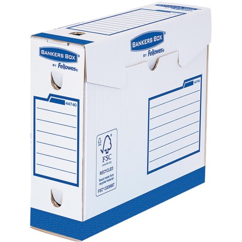 Bankers Box Basic boîte archivage Heavy Duty, ft intérieur: 7,5 x 24,4 x 33 cm (l x h x p)