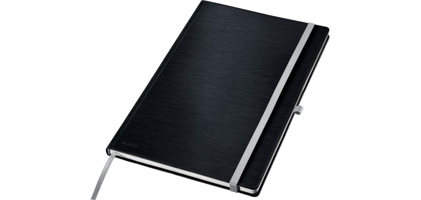 Leitz Style notitieboek, ft A4, harde kaft, gelijnd, zwart