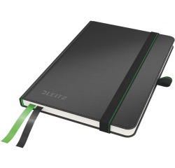 Cahier Leitz Complete A6 ligné 160 pages 100g noir