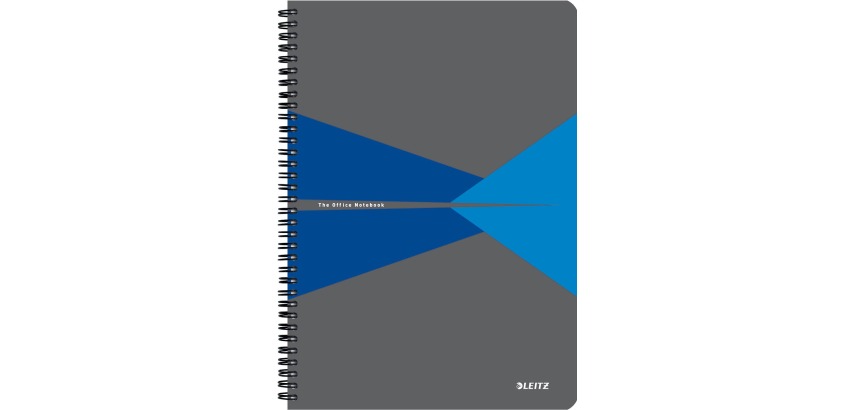Leitz Office notebook, A4 size, PP cover, lined, blue