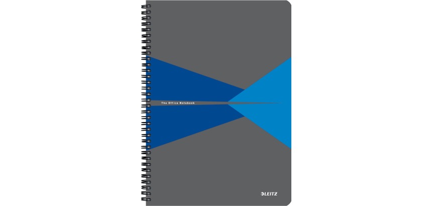 Leitz Office carnet de notes, ft A4, couverture en PP, ligné, bleu