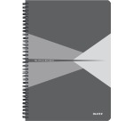 Leitz Office notitieboek, ft A4, kaft in PP, gelijnd, grijs