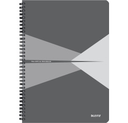 Leitz Office carnet de notes, ft A4, couverture en PP, ligné, gris