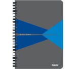 Cahier Leitz Office A5 ligné 180 pages 80g gris bleu
