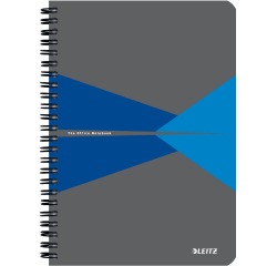 Leitz Office Notebook A5 lined 180 pages 80g gray blue